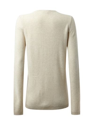 Esprit Pullover Mit Waffelstruktur Beige Online Kaufen