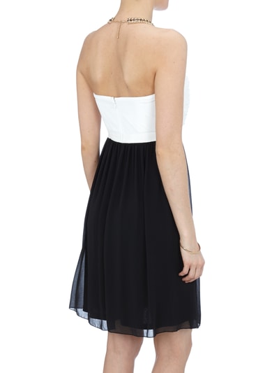 Jake s Cocktail Two Tone Cocktailkleid mit Blüten Applikationen black