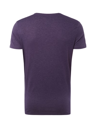 Review Boxy Fit T Shirt In Melangeoptik Violett Meliert Online Kaufen