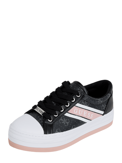 Guess Sneaker In Leder Optik Modell Barona Black Online Kaufen