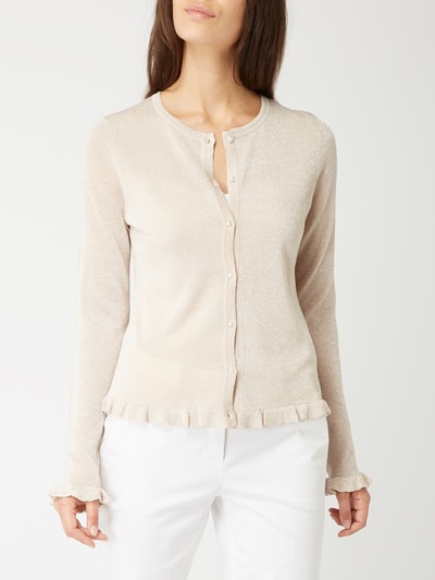 Jake S Collection Cardigan Mit Effektgarn Und Zierperlen Rose Online