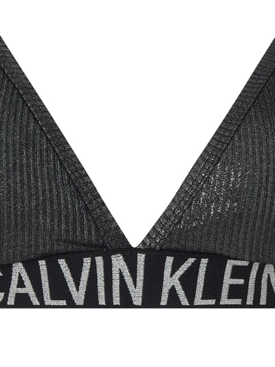 Calvin Klein Underwear Bikini Oberteil In Triangel Form Metallic Black