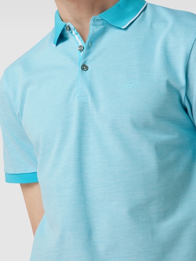 Boss Poloshirt Mit Label Stitching Modell Prout Aqua Online Kaufen