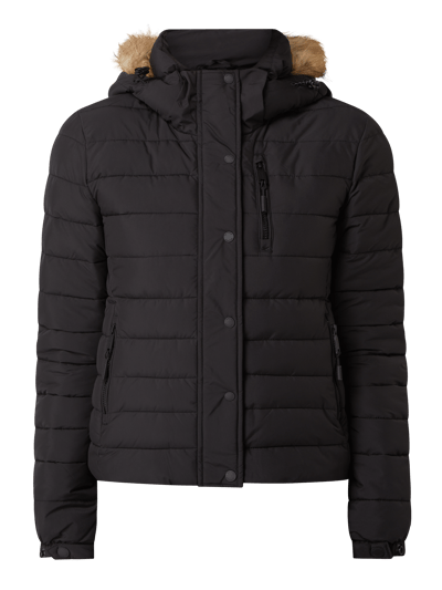 Superdry Steppjacke Mit Abnehmbarer Kapuze Wattiert Black Online Kaufen