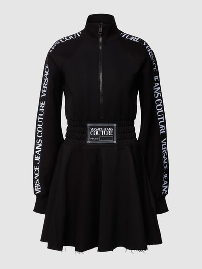 Versace Jeans Couture Kleid Mit Label Patch Black Online Kaufen