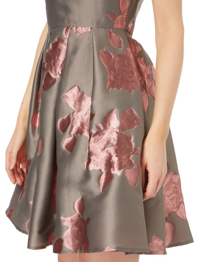 Swing Cocktailkleid Mit Floralem Jacquardmuster Altrosa Online Kaufen