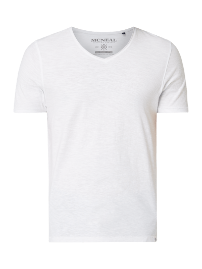 Mcneal T Shirt Aus Slub Jersey Weiss Online Kaufen