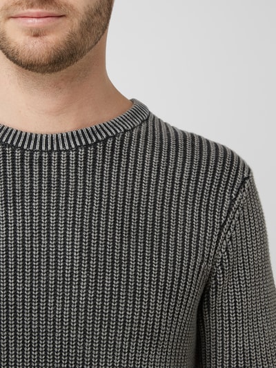 Review Pullover Mit Rippenstruktur Black Online Kaufen