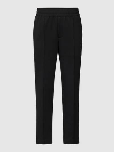 Emporio Armani Jogpants mit fixierten Bügelfalten black online kaufen