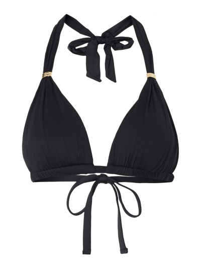 Lauren Ralph Lauren Bikini Oberteil Mit Metall Applikationen Black