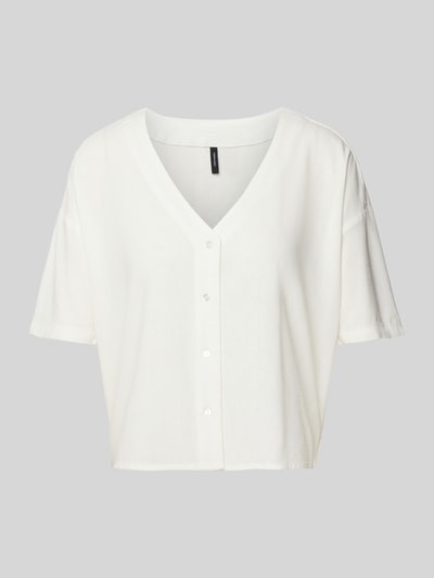 Vero Moda Blouse Met V Hals Van Een Mix Van Viscose En Linnen Model