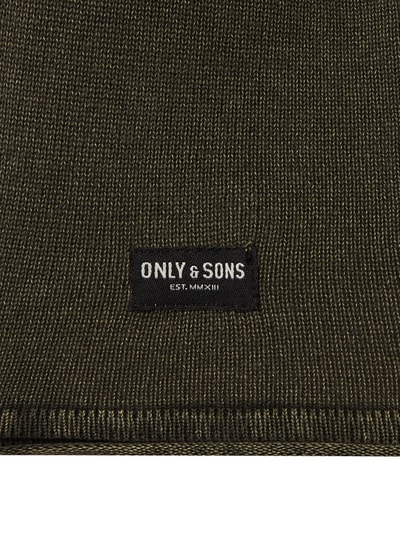 Only Sons Pullover Mit Gerollten Abschl Ssen Olivgr N Online Kaufen