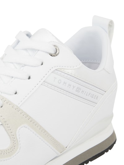 Tommy Hilfiger Sneaker In Leder Optik Weiss Online Kaufen