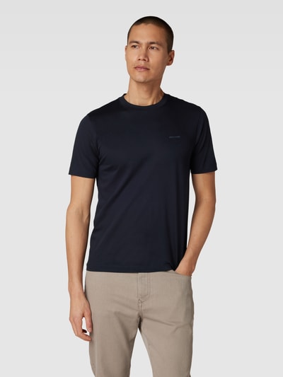 Pierre Cardin T Shirt Mit Geripptem Rundhalsausschnitt Blau Online Kaufen