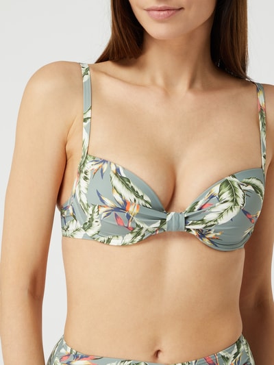 Esprit Bikini Oberteil Mit Floralem Muster Modell Panama Khaki