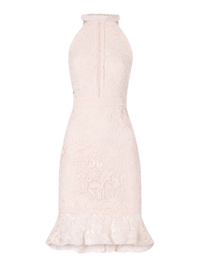 Lipsy Cocktailkleid aus floraler Häkelspitze rosé online kaufen