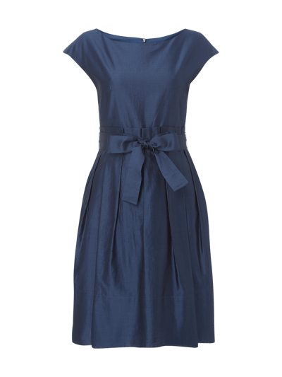 Weekend Max Mara Kleid Aus Baumwoll Seide Mix Blau Online Kaufen