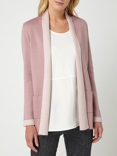 Christian Berg Woman Cardigan Met Opengewerkte Voorkant In Mauve Online