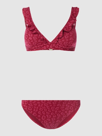 Shiwi Bikini Mit Leopardenmuster Modell Bobby Bordeaux Rot Online