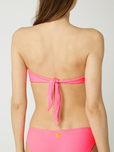 Guess Bikini Oberteil Mit Feiner Struktur Wattiert Neon Pink Online