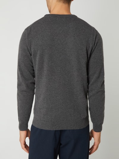 Gant Pullover Aus Lammwolle Anthrazit Meliert Online Kaufen