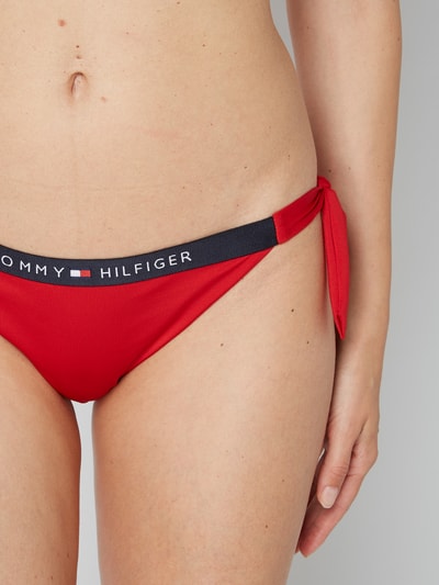 TOMMY HILFIGER Bikini Slip mit Schnürverschlüssen rot online kaufen