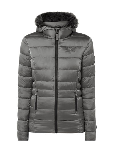 Superdry Steppjacke Mit Abnehmbarer Kapuze Dunkelgrau Online Kaufen