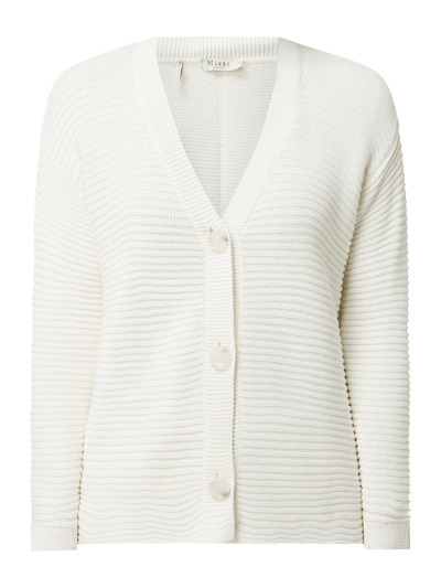 MAERZ Muenchen Cardigan Aus Bio Baumwolle Weiss Online Kaufen