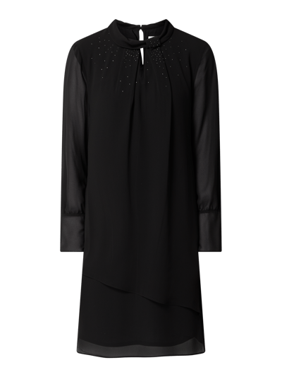 Gerry Weber Kleid Aus Chiffon Mit Strasssteinen Black Online Kaufen