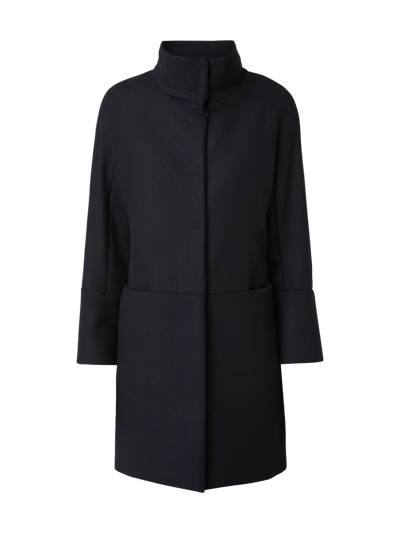 Weekend Max Mara Wollmantel Mit Angeschnittenen Rmeln Marineblau