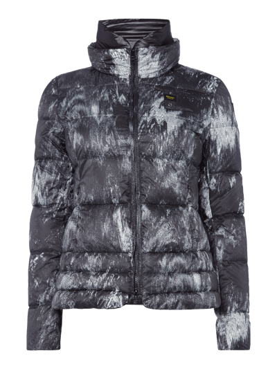 Blauer Usa Light Daunenjacke Mit Allover Muster Beige Online Kaufen