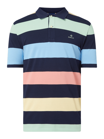 Gant Poloshirt Aus Piqu Marineblau Online Kaufen