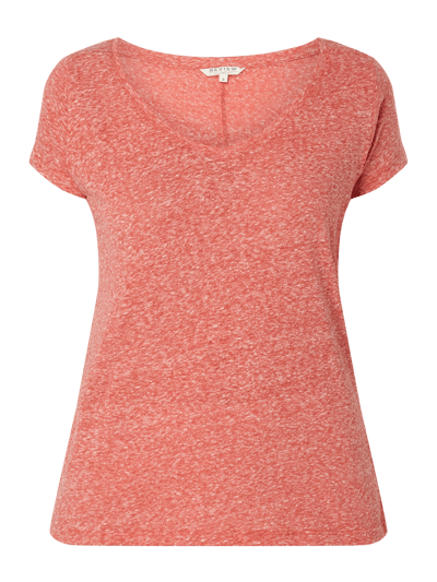 REVIEW Shirt In Melange Optik Rot Online Kaufen