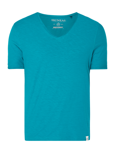 MCNEAL T Shirt Aus Slub Jersey Organic Cotton Smaragd Online Kaufen