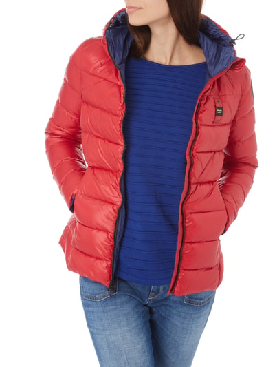 Blauer Usa Light Daunenjacke Mit Kapuze Rot Online Kaufen