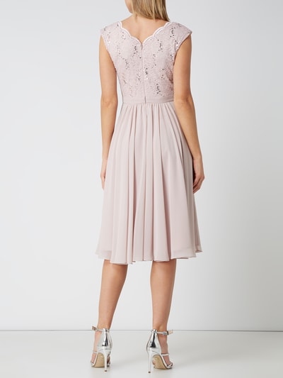 Swing Cocktailkleid Aus Spitze Und Chiffon Rosa Online Kaufen