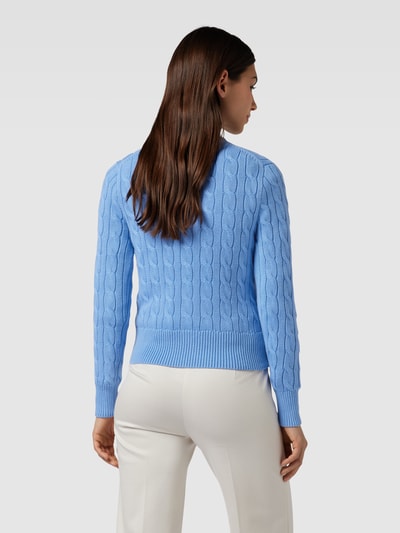 Polo Ralph Lauren Strickpullover Mit Zopfmuster Blau Online Kaufen