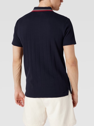 Gant Poloshirt Aus Baumwolle Mit Strukturmuster Marineblau Online Kaufen