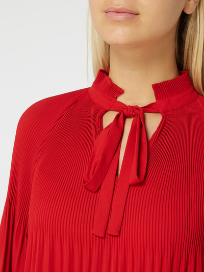 Lauren Ralph Lauren Blusenshirt Aus Chiffon Mit Plisseefalten Rot