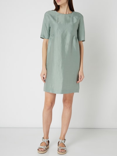 Weekend Max Mara Kleid Aus Leinen Seide Mix Aqua Blau Online Kaufen