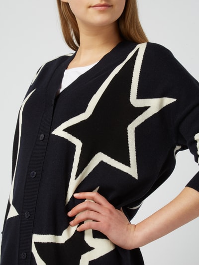 Marc Cain Cardigan Mit Sternenmuster Marine Online Kaufen