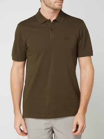 BOSS Poloshirt aus Pima Baumwolle Modell Pallas olivgrün online kaufen