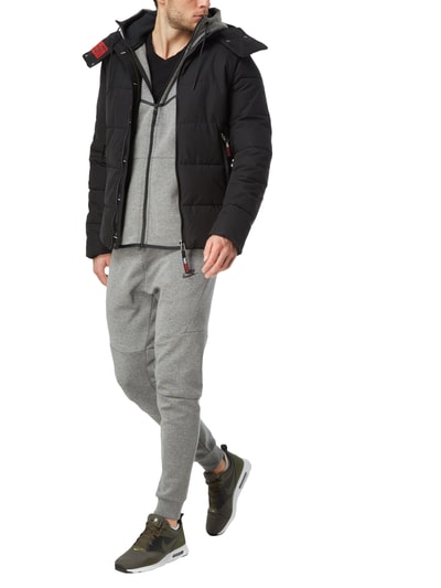 Superdry Steppjacke Mit Abnehmbarer Kapuze Dunkelgrau Melange Online