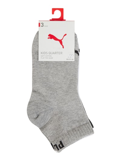 Puma Sneakersocken Mit Stretch Anteil Im Er Pack Mittelgrau Melange