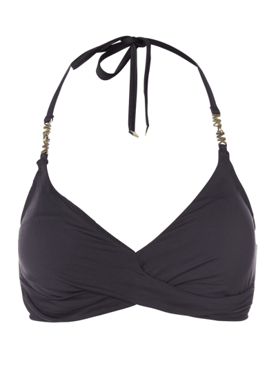 Michael Michael Kors Bikini Oberteil Mit B Geln Schwarz Online Kaufen