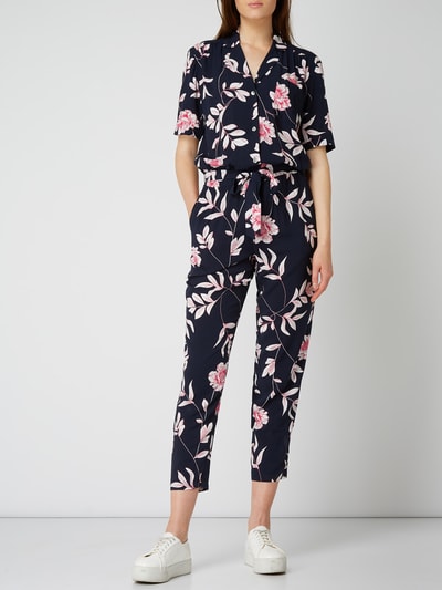 S Oliver RED LABEL Jumpsuit Aus Viskose Dunkelblau Online Kaufen