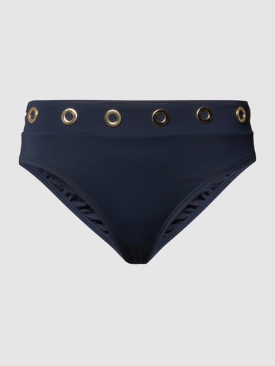 Michael Michael Kors Bikini Hose Mit Applikationen In Metallic Marine