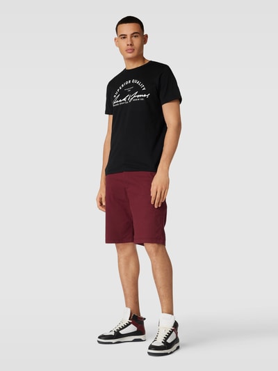 REVIEW Bermudas Mit Paspeltaschen Bordeaux Online Kaufen