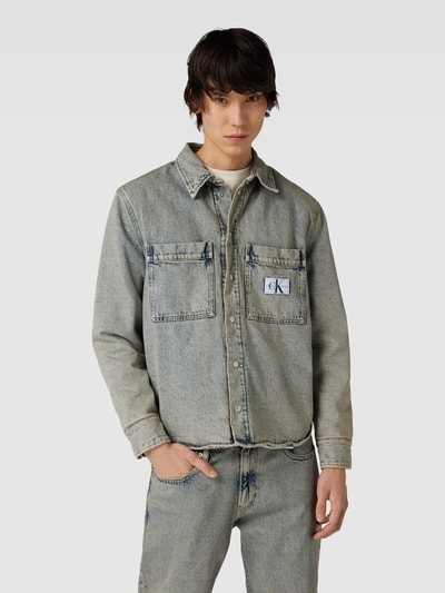 Calvin Klein Jeans Regular Fit Vrijetijdsoverhemd In Denimlook In