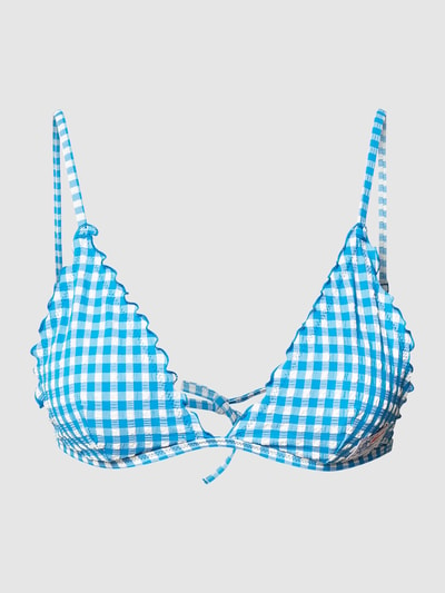 TOMMY HILFIGER Bikini Oberteil Mit Karomuster Blau Online Kaufen